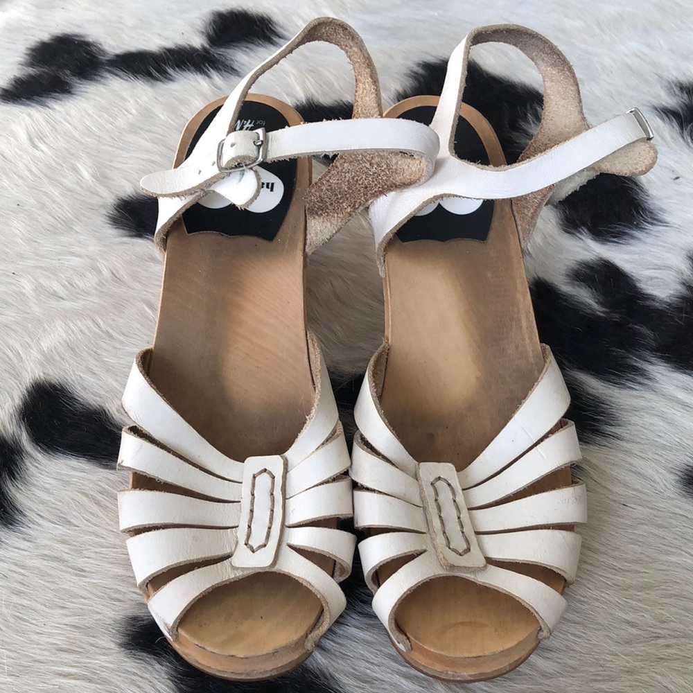 Swedish Hasbeens for H&M heeled clogs